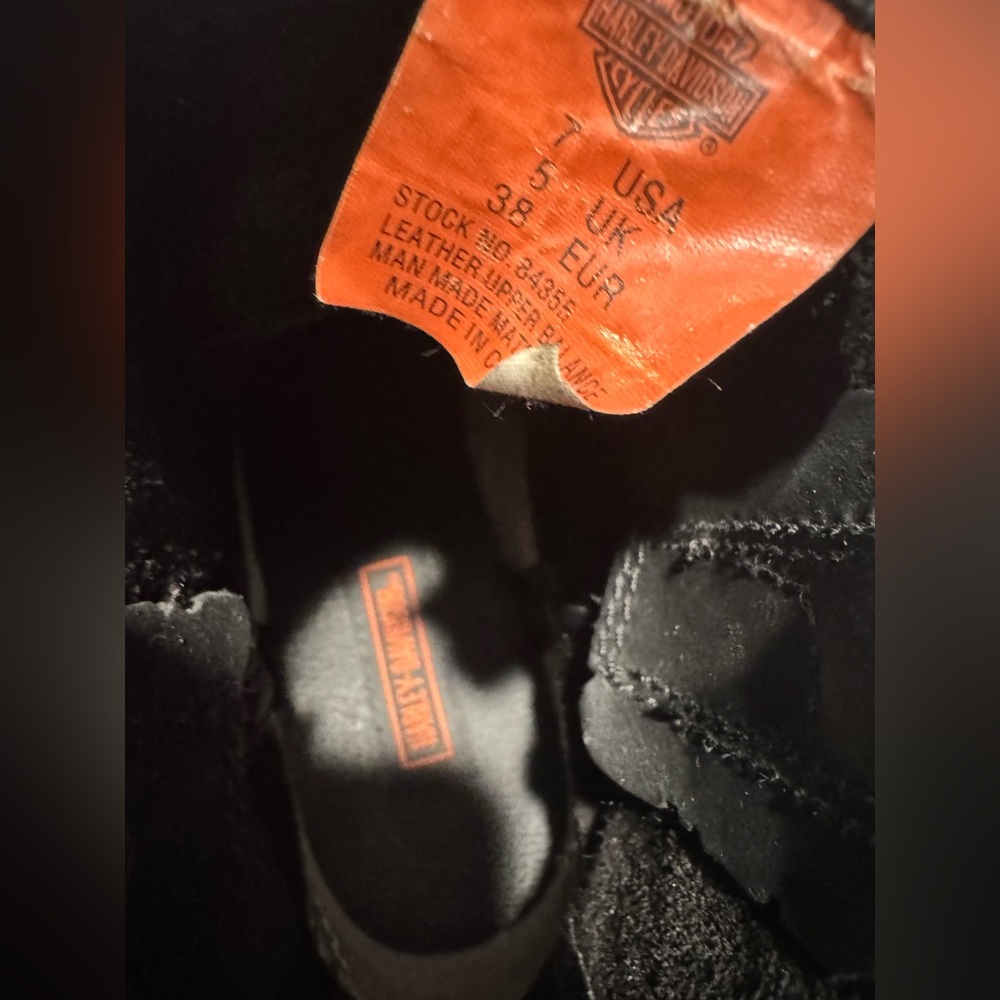 Harley Davidson boots Only warn once size 7 boots - Picture 10 of 11